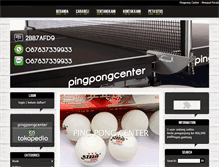 Tablet Screenshot of pingpongcenter.com